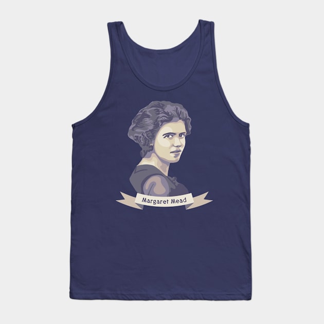 Margaret Mead Portrait Tank Top by Slightly Unhinged